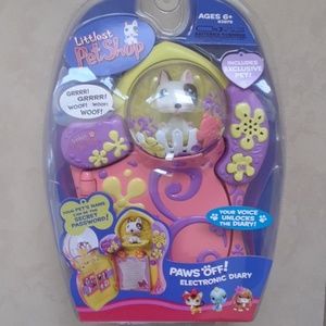 Littlest Pet Shop lps Paws Off electronic diary